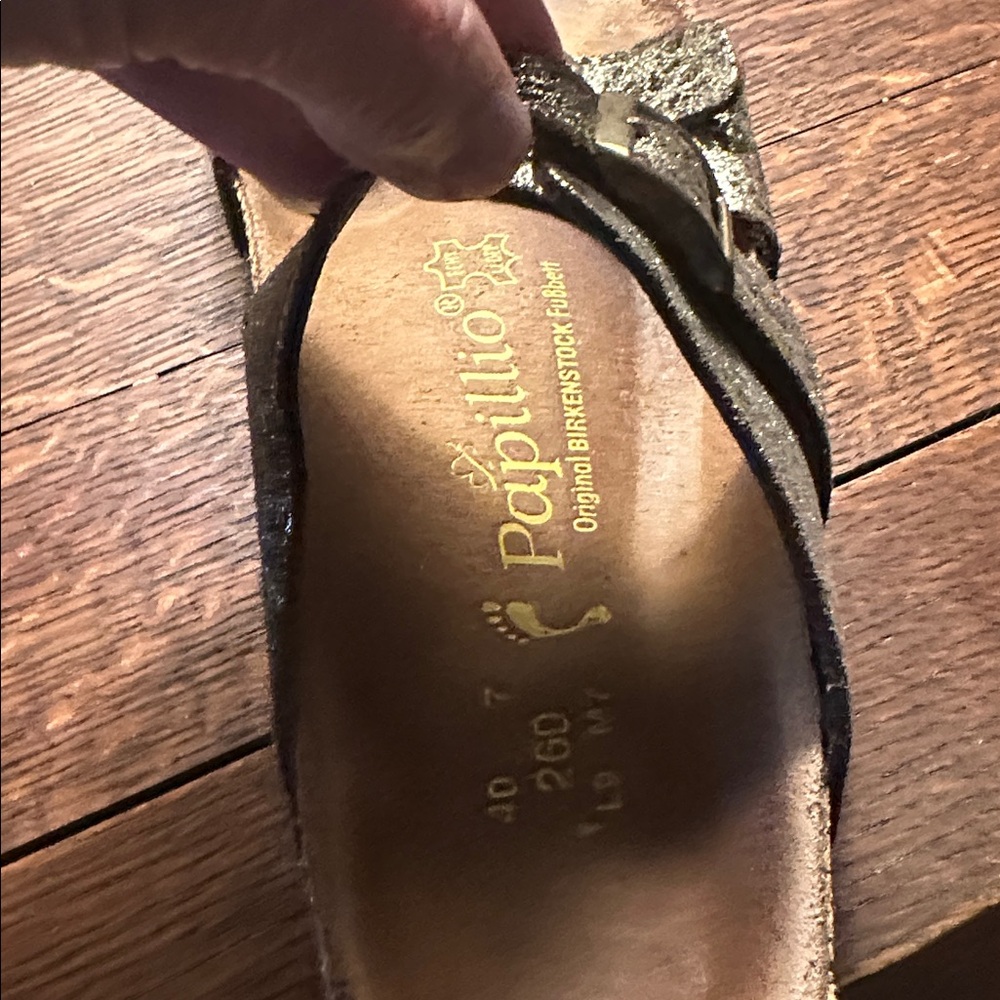 Birkenstock Papillio sandals. Gold. Size 40, US 9.5 - Picture 4 of 7